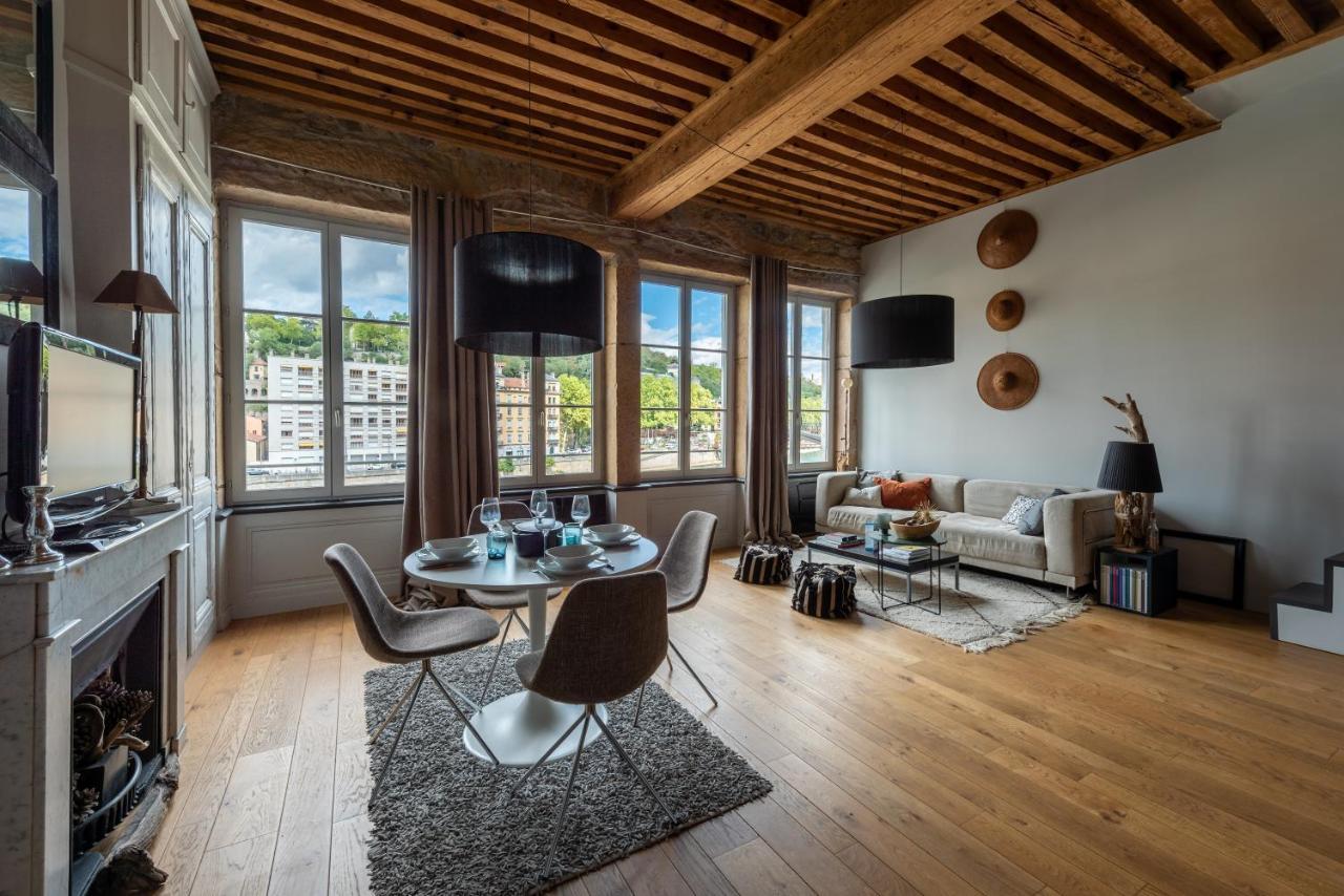 Le Loft Ethnic - Avec Jolie Vue Sur La Saone Apartment Lyon Exterior foto