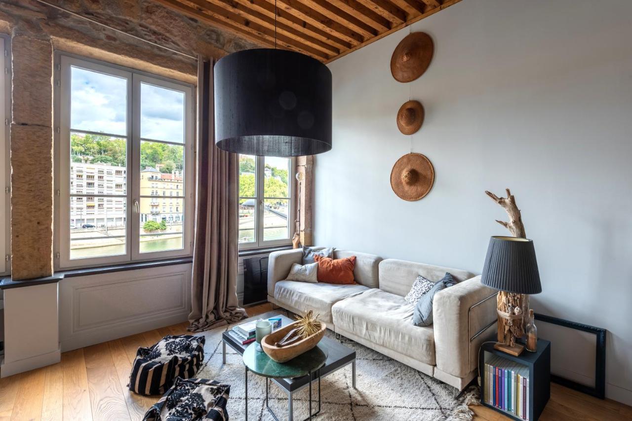 Le Loft Ethnic - Avec Jolie Vue Sur La Saone Apartment Lyon Exterior foto
